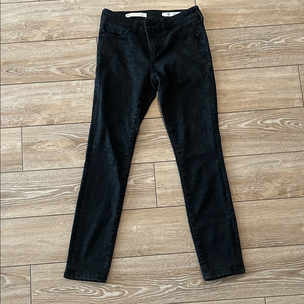 Pilcro and the Letterpress Black Skinny Jeans